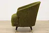 Midcentury Modern Vintage Original Upholstered Swivel Chair (7)