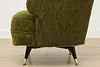 Midcentury Modern Vintage Original Upholstered Swivel Chair (9)