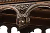 Italian Antique Walnut Center Table, Carved Angels & Lions (15)