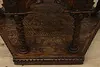 Italian Antique Walnut Center Table, Carved Angels & Lions (27)