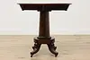 Empire Antique Mahogany Drop Leaf Tea, Game, Parlor Table (13)