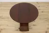 Empire Antique Mahogany Drop Leaf Tea, Game, Parlor Table (6)