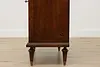 French Louis XVI Vintage Console Cabinet, Floral Marquetry (13)