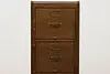 Arts & Crafts Antique Oak 4 Drawer Office File Cabinet (7)