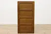 Arts & Crafts Antique Oak 4 Drawer Office File Cabinet (9)