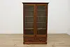 Victorian Antique Carved Oak Bookcase, New England (7)