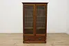 Victorian Antique Carved Oak Bookcase, New England (8)