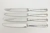 Set of 4 Vintage Towle Rambler Rose Sterling Dinner Knives (2)