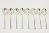 Set 8 Towle Rambler Rose Sterling Silver Cream Soup Spoons (2)