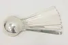 Set 8 Towle Rambler Rose Sterling Silver Cream Soup Spoons (5)