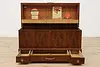 Art Deco Vintage Waterfall Blanket Cedar Chest or Trunk Roos #53182