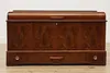 Art Deco Vintage Waterfall Blanket Cedar Chest or Trunk Roos #53182