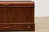 Art Deco Vintage Waterfall Blanket Cedar Chest or Trunk Roos #53182