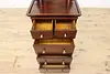 Physician Antique Doctor Mahogany Medical Chest & Mirror #53270