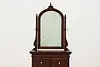 Physician Antique Doctor Mahogany Medical Chest & Mirror #53270