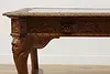 Mahogany Antique Partner Desk Library Table Carved Paw Feet (16)