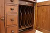 Victorian Farmhouse Antique Office Secretary Desk & Bookcase (22)