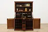 Victorian Farmhouse Antique Office Secretary Desk & Bookcase (5)