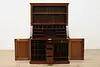 Victorian Farmhouse Antique Office Secretary Desk & Bookcase (6)