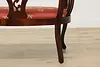 Art Nouveau Antique Mahogany Settee or Bench Pearl Marquetry #52806