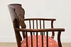 Art Nouveau Antique Mahogany Settee or Bench Pearl Marquetry #52806