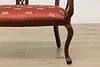 Art Nouveau Antique Mahogany Settee or Bench Pearl Marquetry #52806