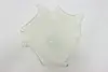 Italian Art Glass Flower Centerpiece Bowl White Cristal (7)