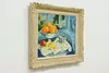 Oranges Still Life Vintage Original Oil Painting Fabry 31.5" (3)