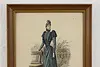 French Antique Fashion Magazine Lithograph Print 18" (4)