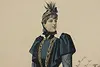 French Antique Fashion Magazine Lithograph Print 18" (6)