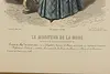 French Antique Fashion Magazine Lithograph Print 18" (9)