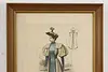 French Antique Fashion Magazine Lithograph Print 18" (4)