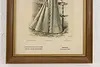 French Antique Fashion Magazine Lithograph Print 18" (5)