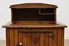 Farmhouse Antique Pine Dry Sink Cupboard Pantry Cabinet (9)