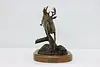 White Tail Deer Bronze Sculpture Vintage Statue, Wagner (2)