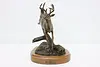 White Tail Deer Bronze Sculpture Vintage Statue, Wagner (4)