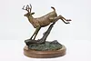 White Tail Deer Bronze Sculpture Vintage Statue, Wagner (5)