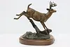 White Tail Deer Bronze Sculpture Vintage Statue, Wagner (8)