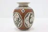 Mexican Mata Ortiz Vintage Pottery Vase, Animals, Martinez (4)