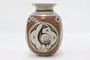 Mexican Mata Ortiz Vintage Pottery Vase, Animals, Martinez (5)