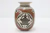 Mexican Mata Ortiz Vintage Pottery Vase, Animals, Martinez (7)