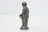 Christmas Vintage Child & Stocking Pewter Mini Statue Ricker (4)