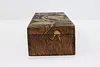 Folk Art Vintage Burnt Wood Pyrography Jewelry Keepsake Box (9)