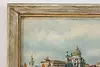 Venice City & Gondola Boat Vintage Original Oil Painting 17" (4)