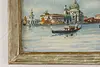 Venice City & Gondola Boat Vintage Original Oil Painting 17" (6)