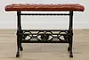 Cast Iron Hall or Piano Bench, Music or Magazine Rack, Drake (5)