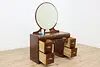 Art Deco Vintage Walnut Desk Vanity Dressing Table Sears (4)