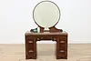 Art Deco Vintage Walnut Desk Vanity Dressing Table Sears (5)