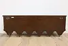 Renaissance Dutch Vintage Mahogany Wall Shelf & Coat Rack (10)