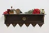 Renaissance Dutch Vintage Mahogany Wall Shelf & Coat Rack (2)